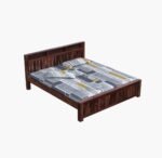 Sleepowell Furniture Sheesham Wood Bed without Storage - Image 2