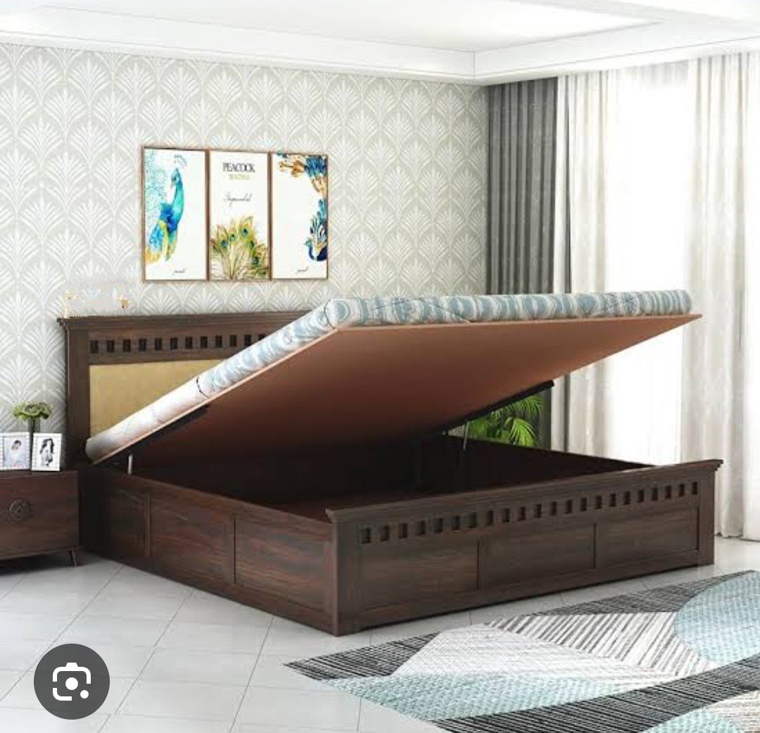 wooden bed
