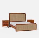 Sleepowell Sheesham Wood Wooden Rattan Cane without Storage Cot Bed - Image 3