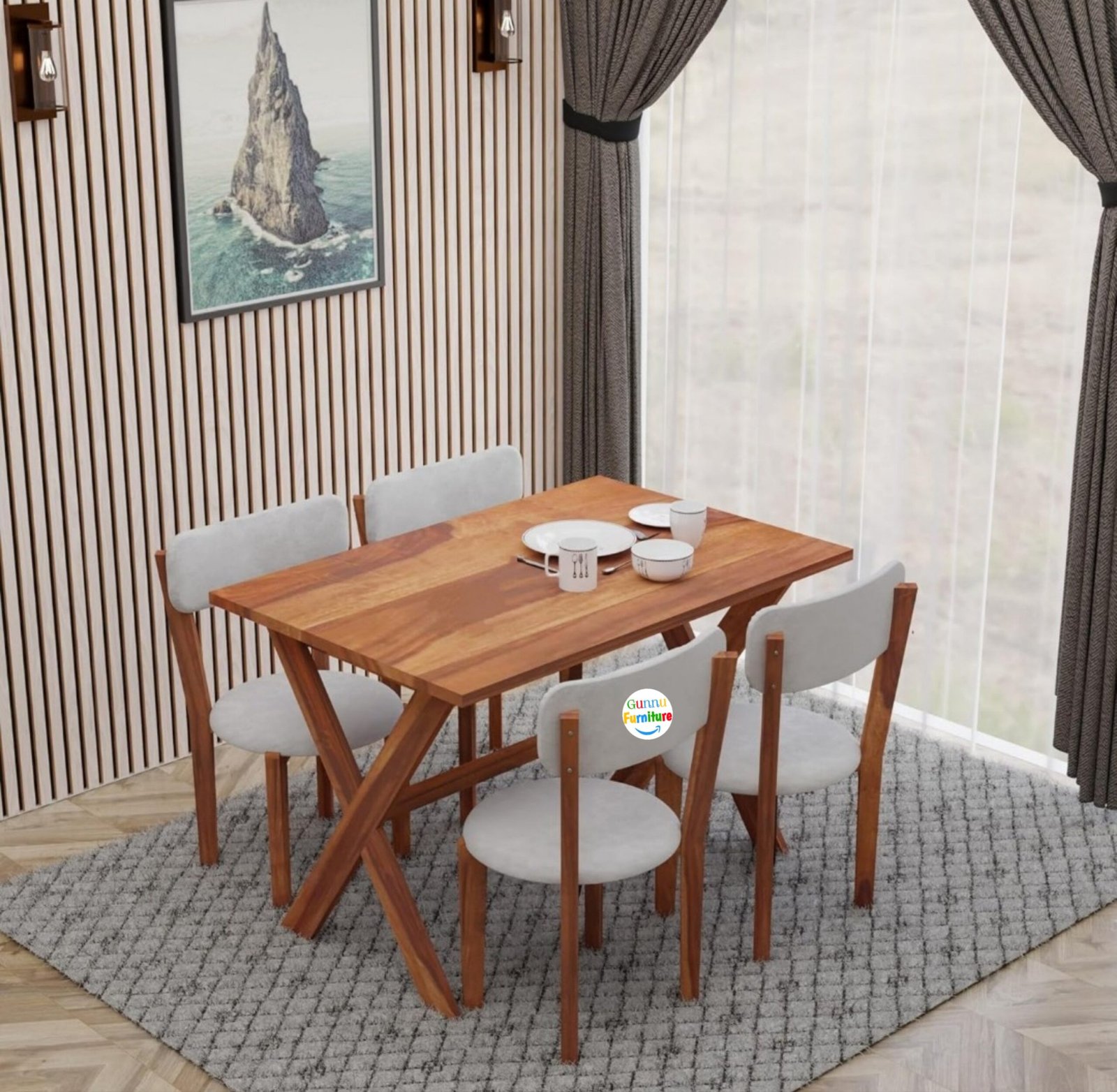 4 Seater Dining Set