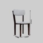Sleepowell Sheesham Wood Wooden 4 Seater Corel Febric zebra Dining Set with 4 Chairs and One Table - Image 8