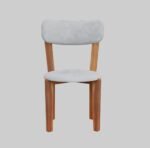 Sleepowell Sheesham Wood Wooden 4 Seater Corel Febric zebra Dining Set with 4 Chairs and One Table - Image 4