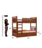 Sleepowell Sheesham Wood Wooden Bunk Bed with Storage for Kids & adult - Image 4