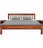 Sheesham Wood Wooden Cot Bed with Vertical Bar Headboard without Storage for Bedroom, Living Room and Hotel - Image 7