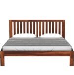 Sleepowell Furniture Sheesham Wood Wooden Cot Head Dandi Bed without Storage for Home and Hotel - Image 3