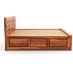 Sleepowell Sheesham Wood NWR Design Box Storage Bed for Home Bedroom and Hotel - Image 3