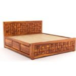 Sleepowell Sheesham Wood NWR Design Box Storage Bed for Home Bedroom and Hotel - Image 5