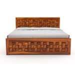 Sleepowell Sheesham Wood NWR Design Box Storage Bed for Home Bedroom and Hotel - Image 4